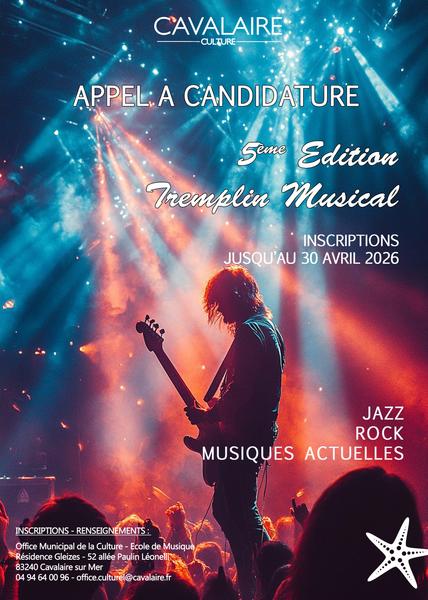 Appel à candidature : 5ème Tremplin musical_Cavalaire-sur-Mer