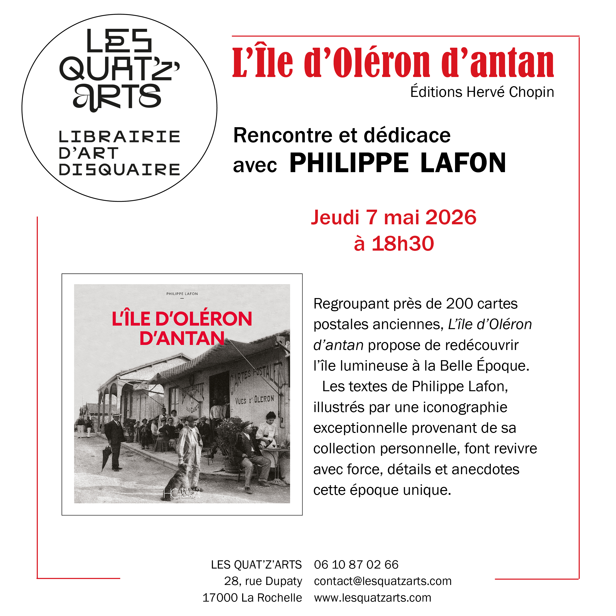 Rencontre - Dédicace avec Philippe Lafon -L'Île d'Oléron d'antan