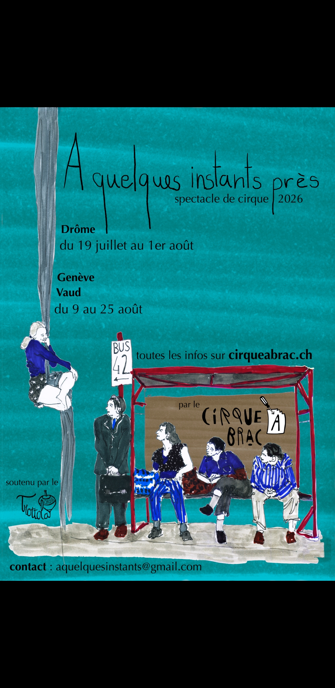 Spectacle de Cirque - À quelques instants près - Cirque à Brac