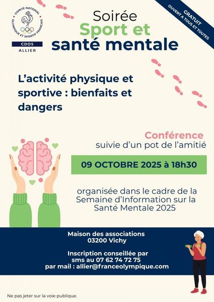 Conférences sport et santé mentale - Vichy Vitalité