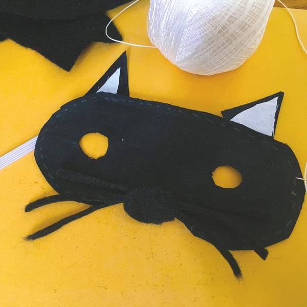 Masque chat noir - Atelier Enfants dès 6 ans