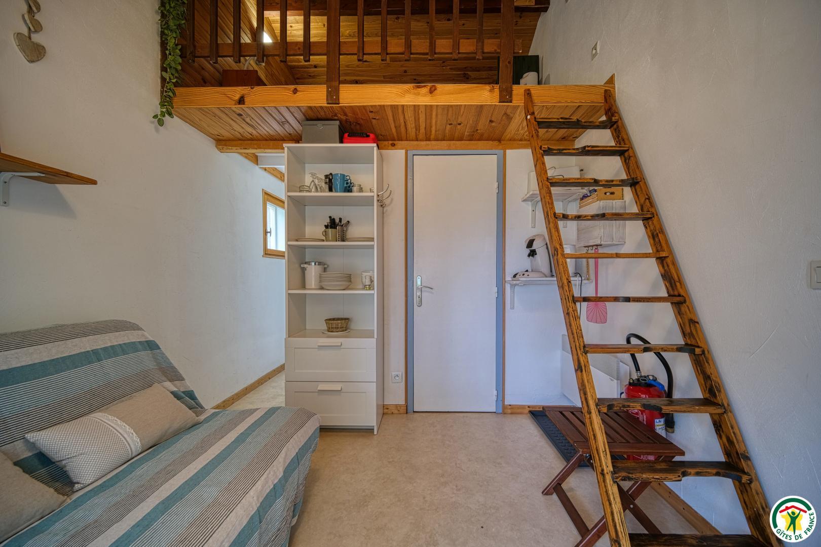 Pièce de vie et mezzanine