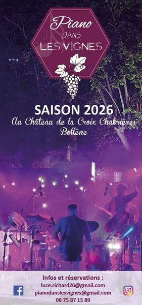 Piano dans les vignes : Concert No Name – Soirée de Clôture – Années 80 - Bollène