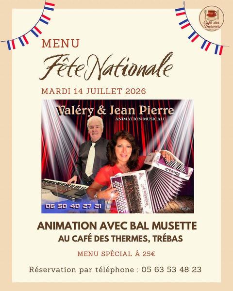 Bal musette du 14 Juillet au Café des Thermes