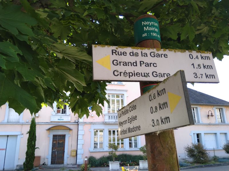 Signalétique départ - Neyron