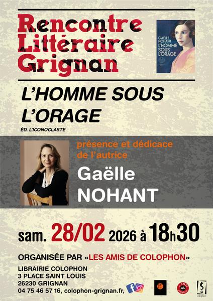 Rencontre littéraire - Grignan