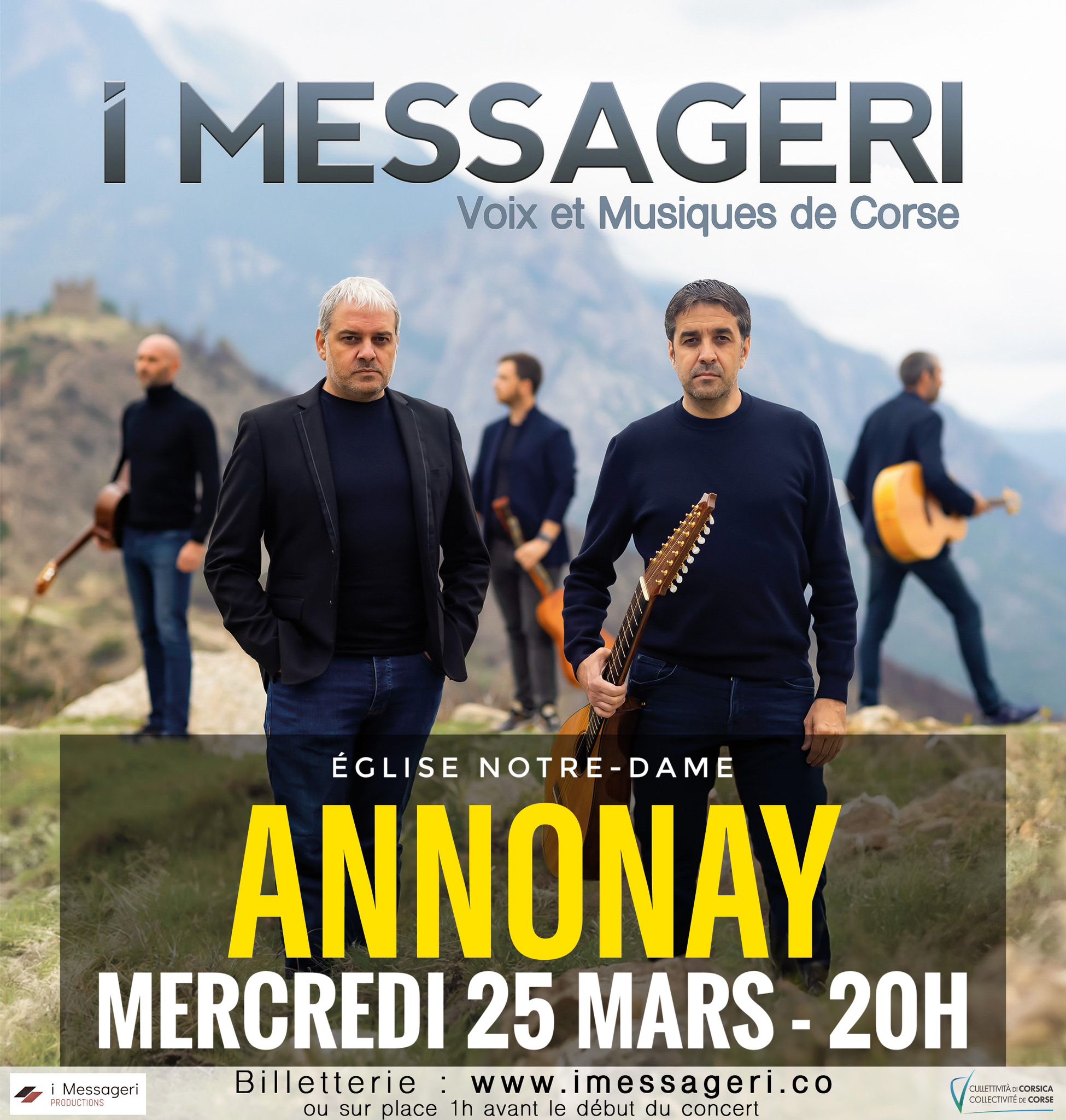 Concert I Messageri - Voix et Musique de Corse_Annonay