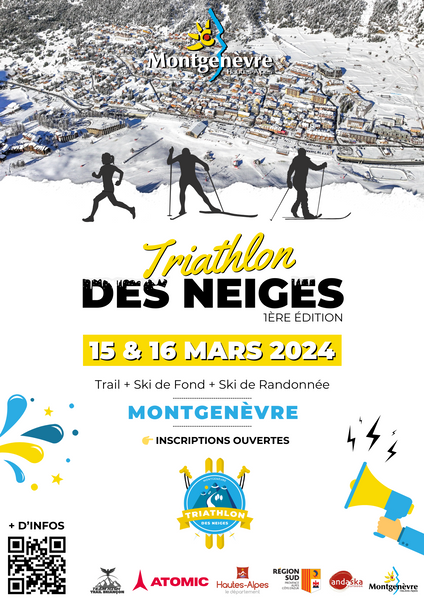 Affiche Triathlon des Neiges Montgenèvre