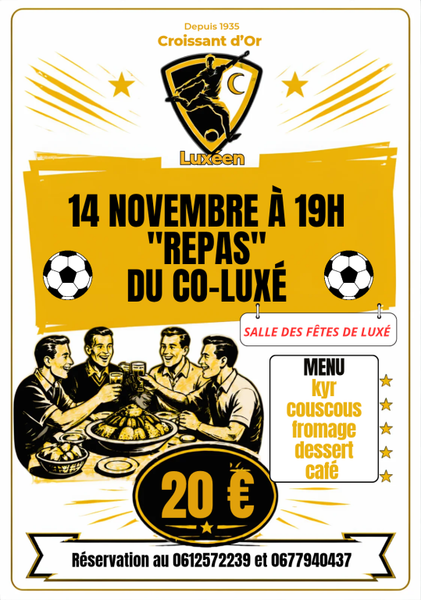 Repas du Co luxé