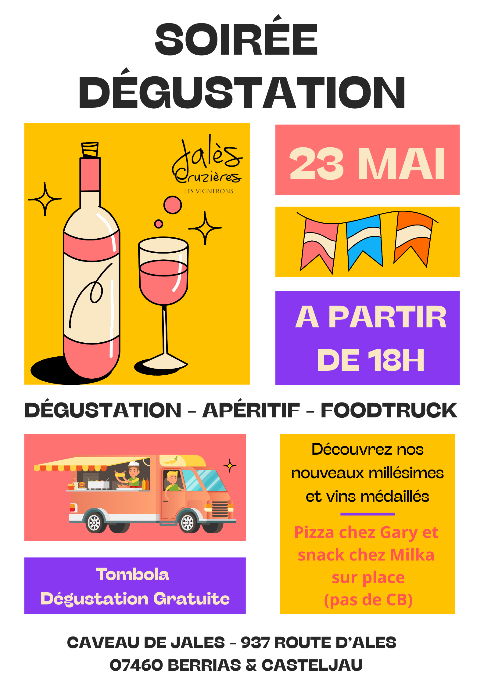 Dégustation près des Vans