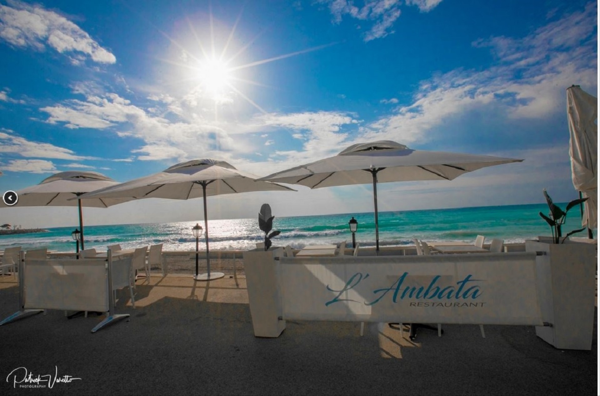 Terrasse bord de mer