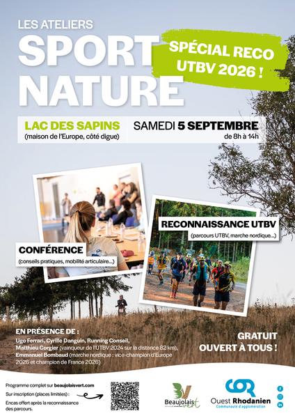 Les ateliers sport nature - Reconnaissance UTBV_Cublize