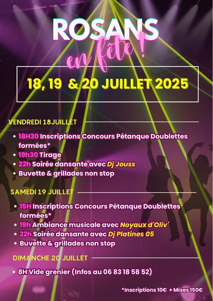 - © Comité des fêtes de Rosans Fête votive de Rosans_Rosans - © Comité des fêtes de Rosans