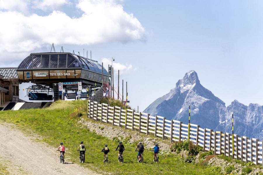 Arrivée télésiège Tête des Saix