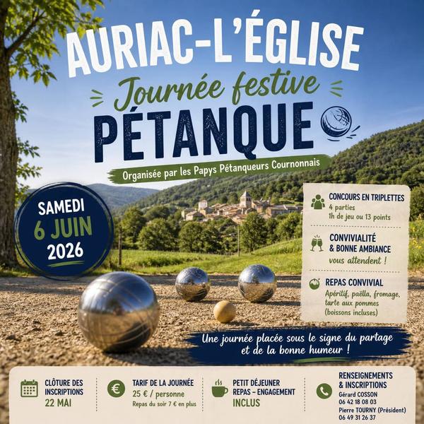 Journée festive pétanque