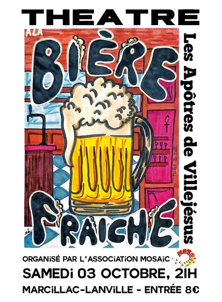 Théâtre "A la bière fraîche" organisé par l'association Mosaïc