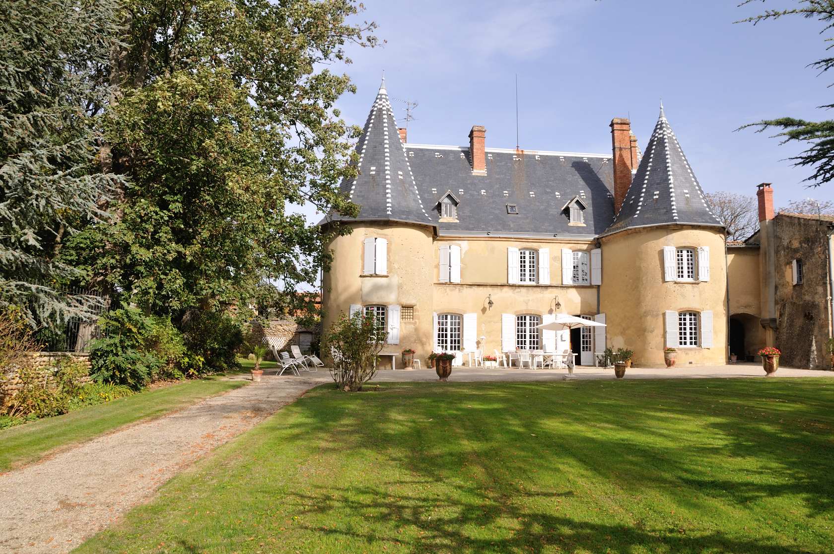 Photo du château vue du parc