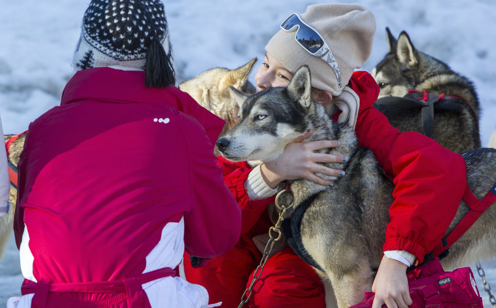 Sports d'hiver en famille