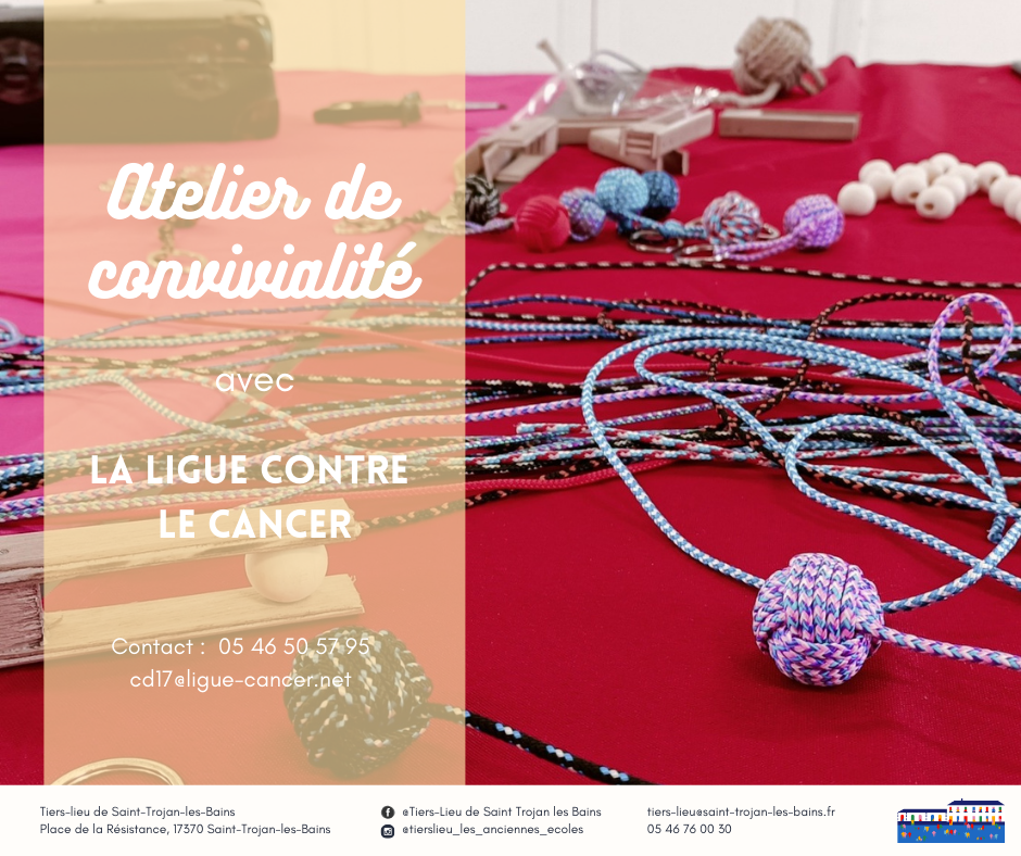 Atelier convialité de la ligue contre le cancer