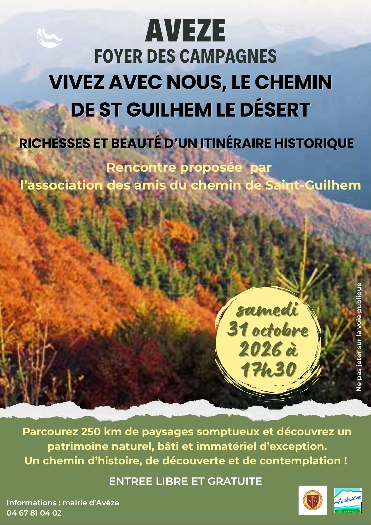 conférence le chemin de Saint Guilhem