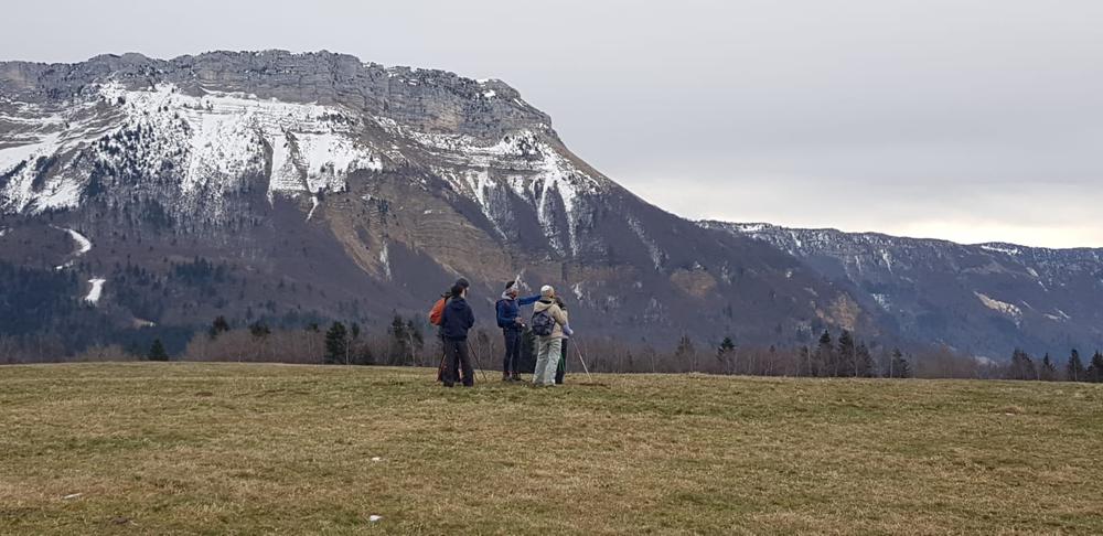 Marche nordique famille plateau sud