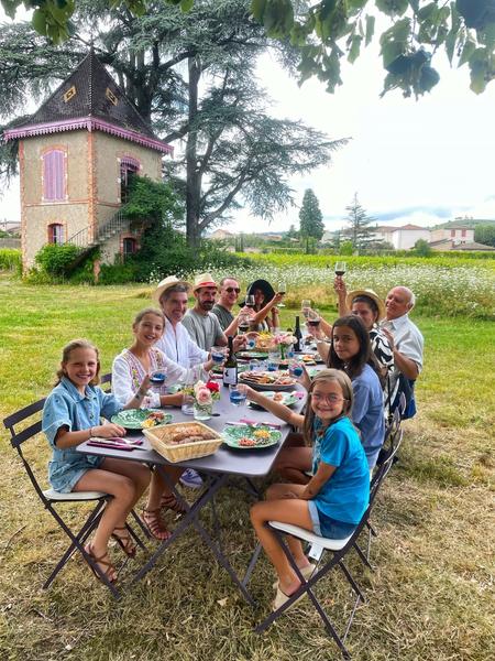 Repas familial au château