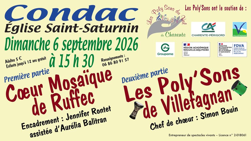 Concert Coeur Mosaïque et les Poly'Sons