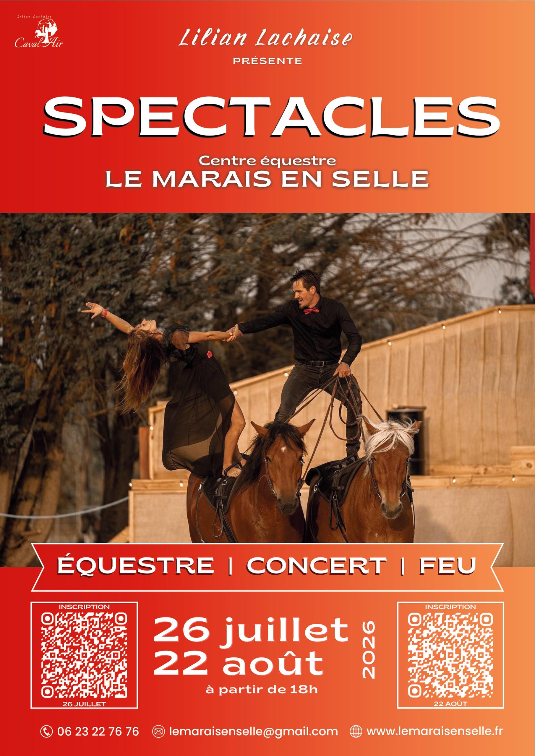 Spectacle Equestre - Concert - Feu