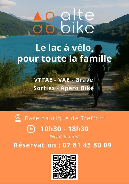 Location de Vélo / VTT électriques au Lac de Monteynard_Treffort