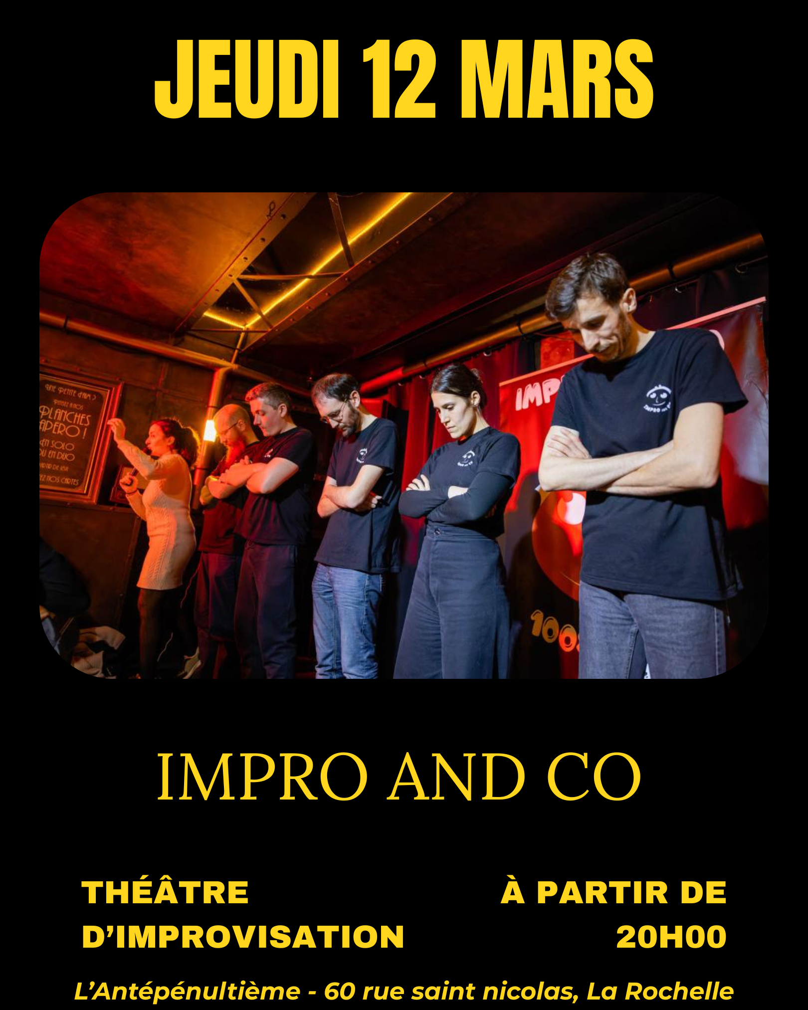 Spectacle - Théâtre d'improvisation par Impro and co