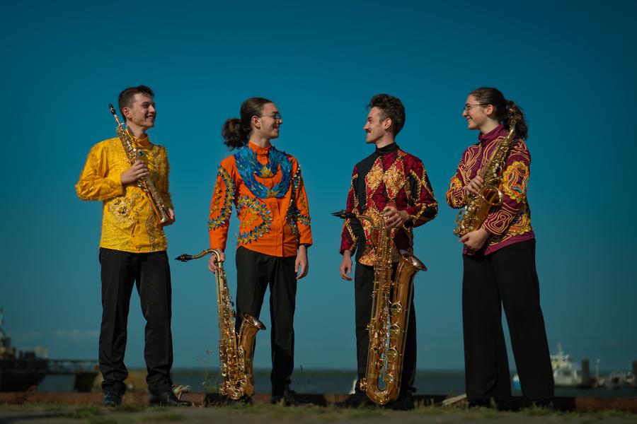 Le Quatuor Isar en concert-déambulation dans lAven dOrgnac_Orgnac-lAven