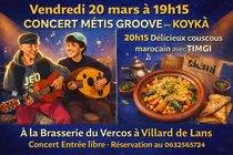 Concert - Métis Groove awe Koyka_Villard-de-Lans