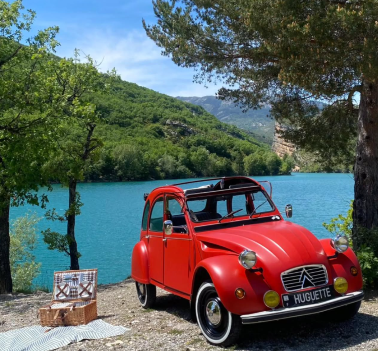 Huguette on the road