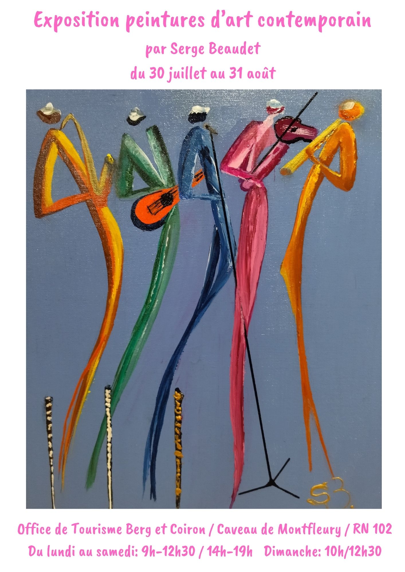 Exposition d'art contemporain par Serge Beaudet