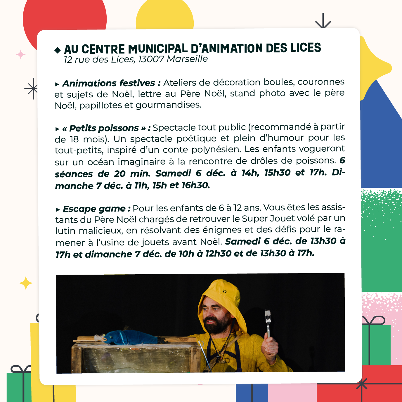 Week end festif gratuit les 6 et 7 décembre 2025