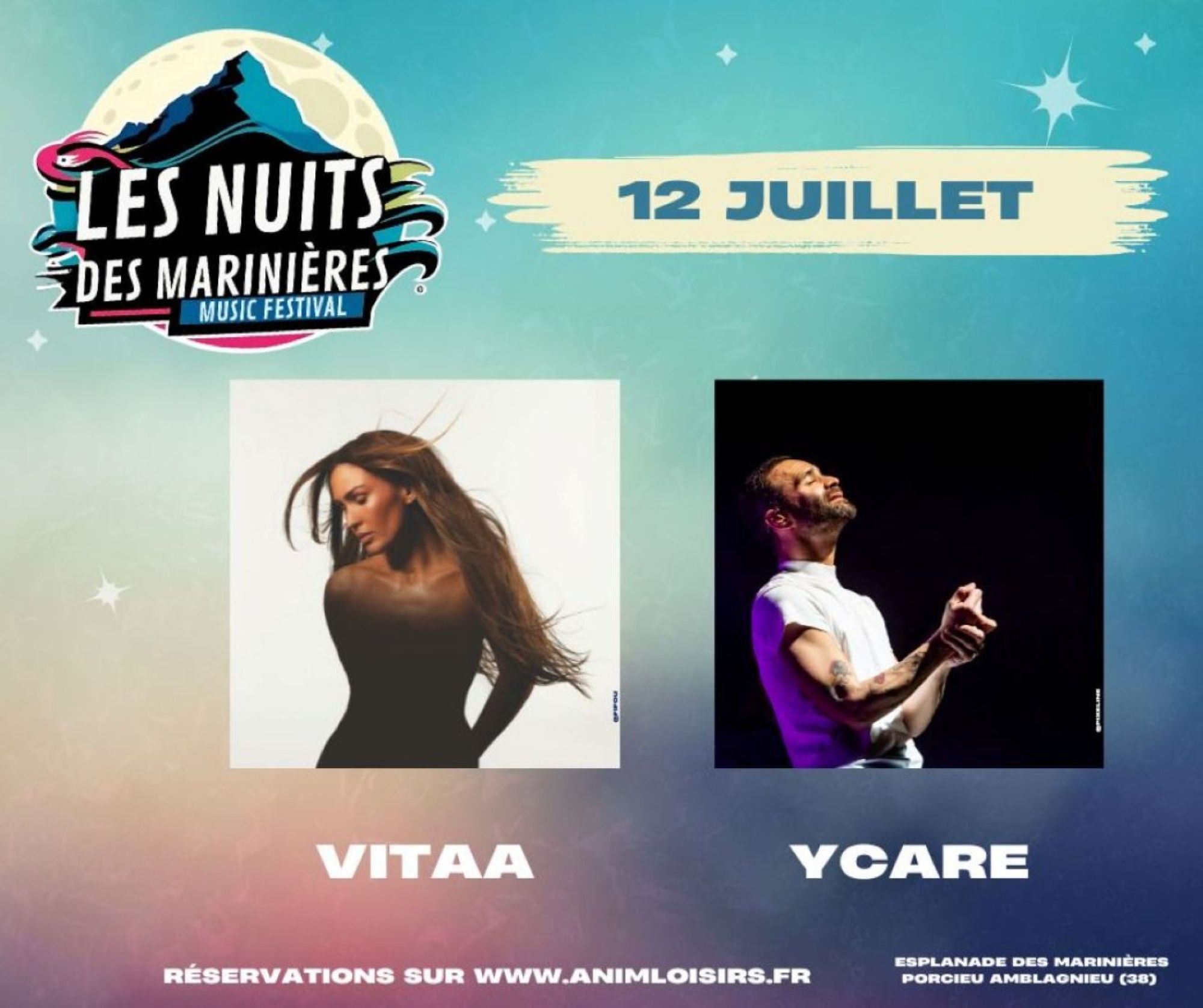 Festival "Les Nuits des Marinières" : concert de Vitaa et Ycare_Porcieu-Amblagn…