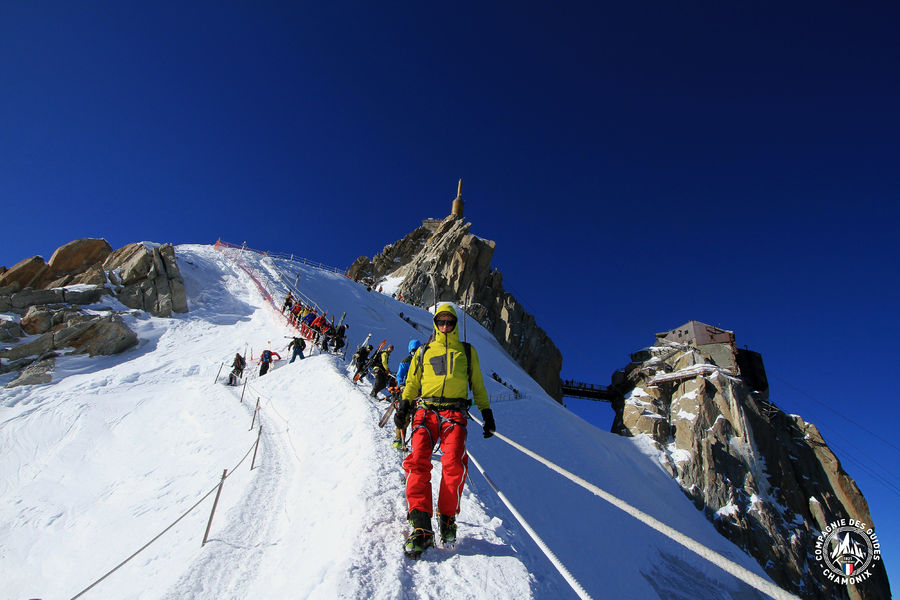 Descente Arête Aiguile du Midi