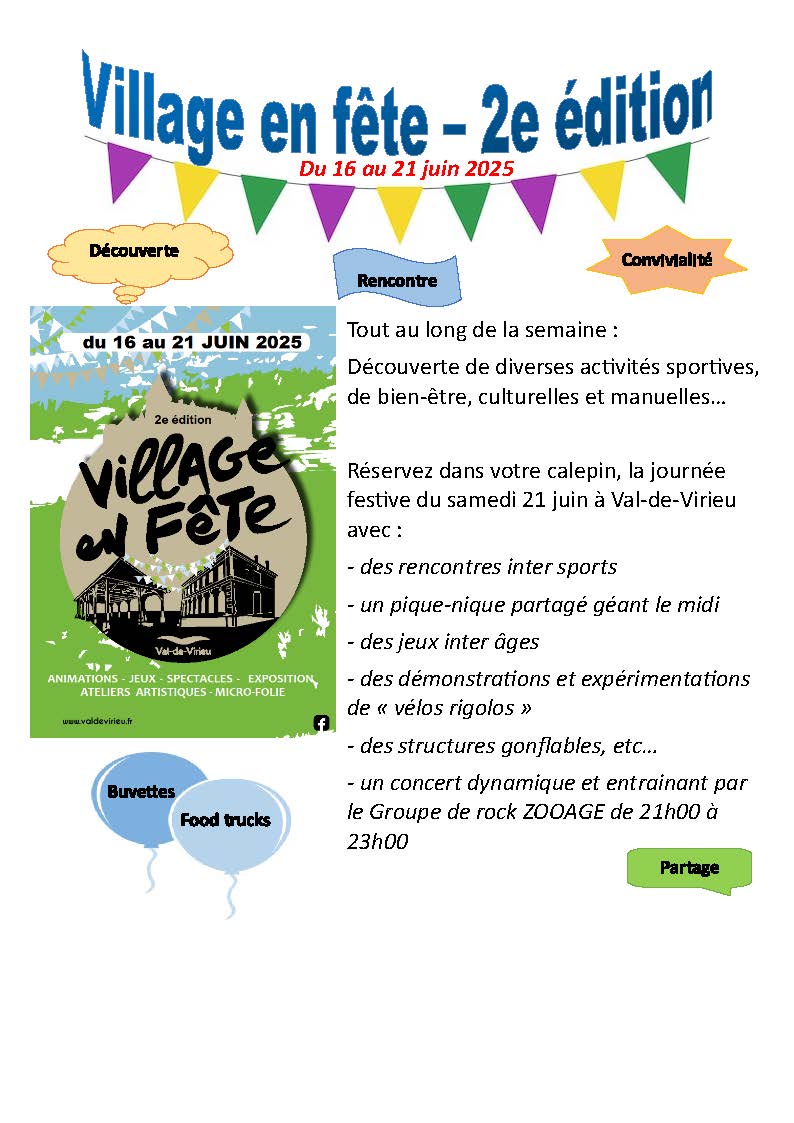 Village en fête_Val-de-Virieu