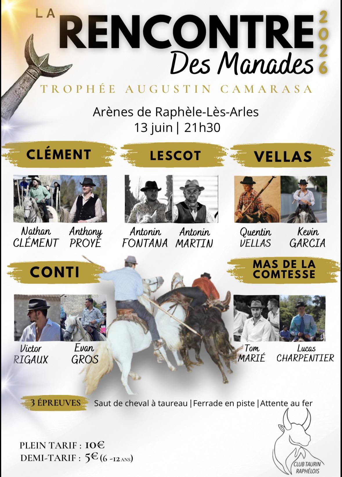 La Rencontre des Manades 2026 – Trophée Augustin Camarasa