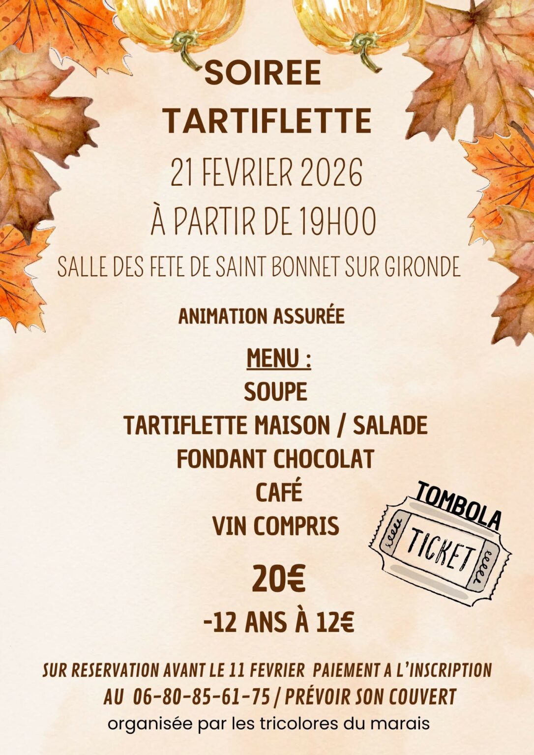 Soirée tartiflette