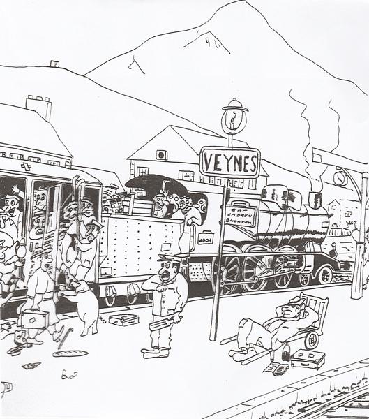 150 ans de l'arrivée du train : Gare à l'Escarbille_Veynes - © Ecomusée du cheminot veynois 150 ans de l'arrivée du train : Gare à l'Escarbille_Veynes - © Ecomusée du cheminot veynois