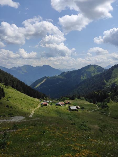 Alpage des Follys, vue sur le restaurant