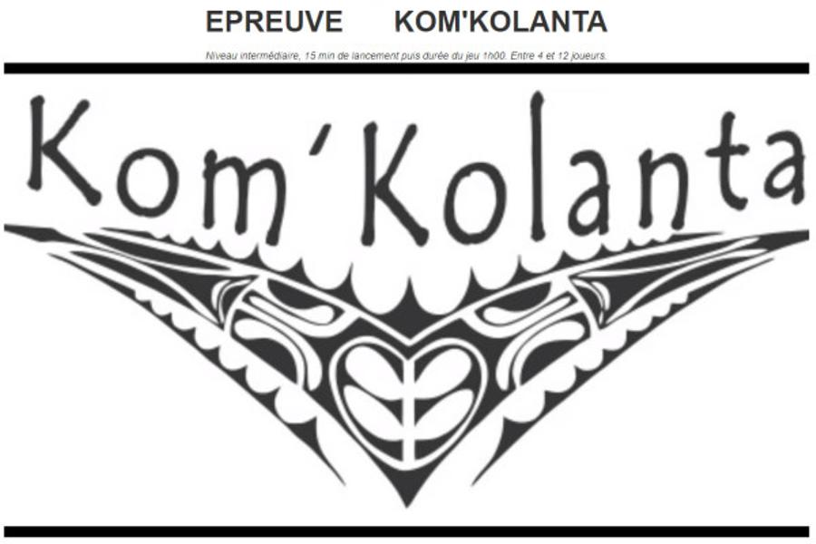 Escape game Kom' kolanta