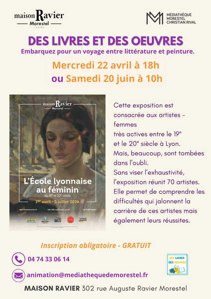 Animation à la Maison Ravier : des livres et des oeuvres_Morestel