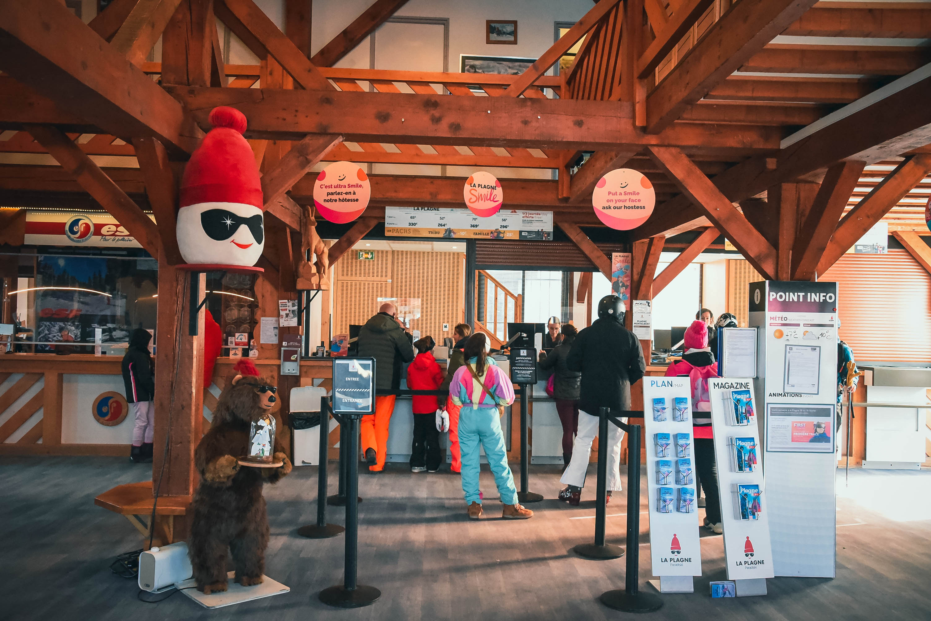 Point de vente des forfaits de Plagne Montalbert