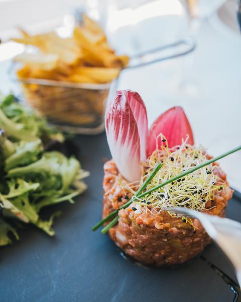 Zoom sur un tartare.