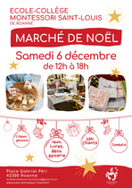 Marché de Noël de l'école Montessori Saint-Louis