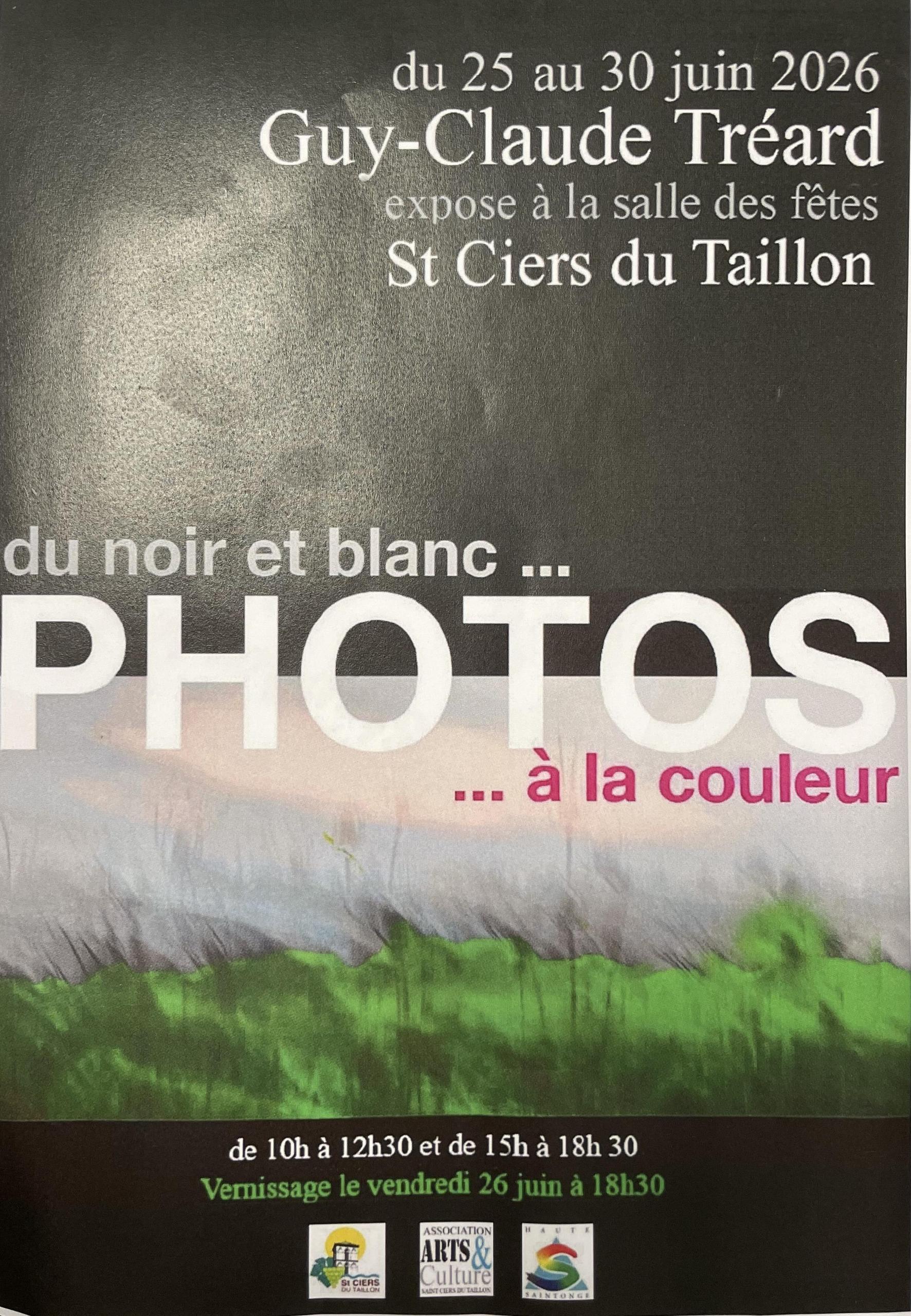 Exposition photo "du Noir et Blanc ... à la couleur" par Guy-Claude Tréard