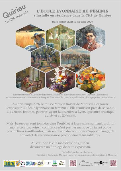 Exposition : l'école lyonnaise au féminin, dans la cité de Quirieu