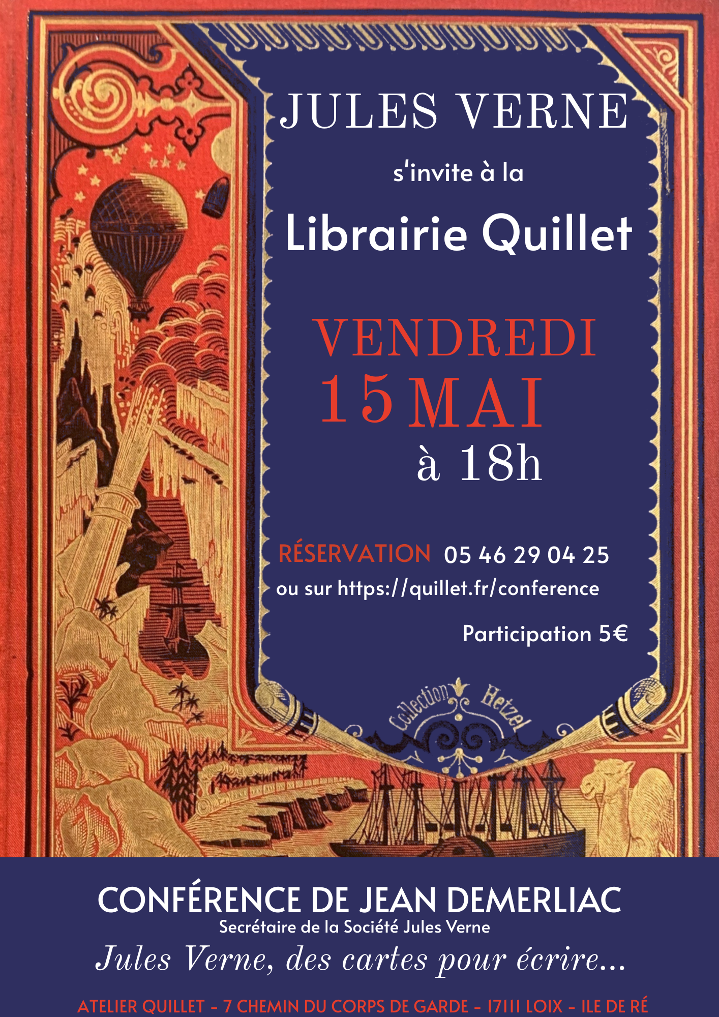 Conférence Jules Verne à l'atelier Quillet